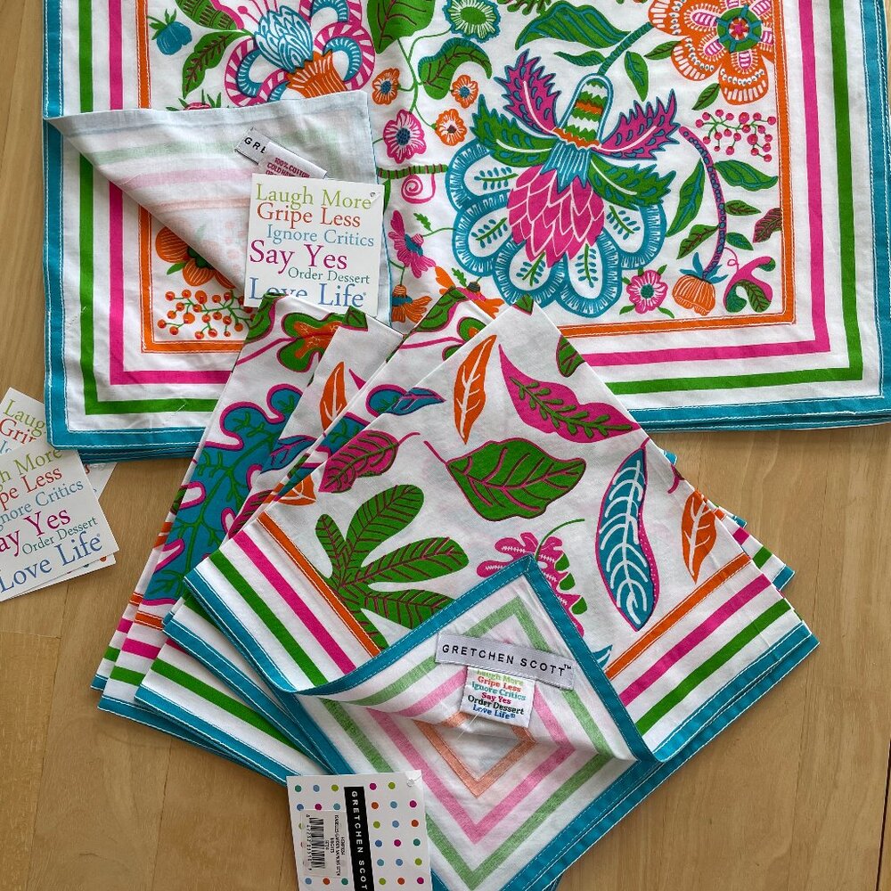 Gretchen Scott Napkins & Placemats-NWT - Isabelle's Garden Design